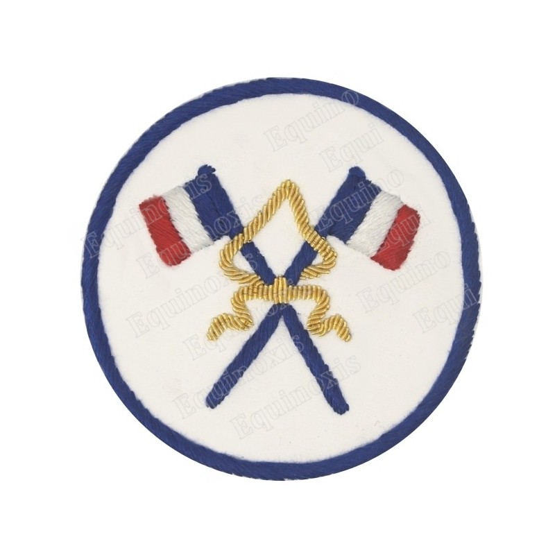 Badge / Macaron GLNF – Petite tenue nationale – Passé Grand Porte-Etendard – Brodé main