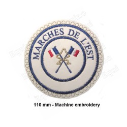 Badge / Macaron GLNF – Petite tenue provinciale – Passé Grand Porte-Etendard – Marches de l'Est – Brodé machine