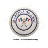 Badge / Macaron GLNF – Petite tenue provinciale – Passé Grand Porte-Etendard – Marches de l'Est – Brodé machine