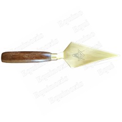 Masonic trowel – Square-and-compass engraving