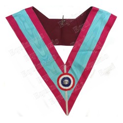 Masonic collar – Mark Degree – Officer – Cocarde tricolore