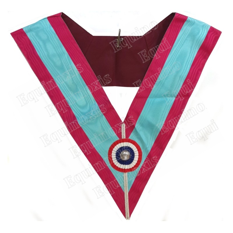 Masonic Officer's collar – Mark Degree – Officer – Cocarde tricolore