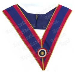Masonic collar – La Marque – Officier Provincial actif – Cocarde tricolore