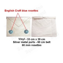 Vinyl Masonic apron – Craft – Compagnon – Cocardes bleues
