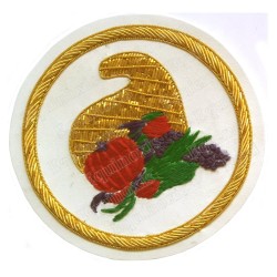 Masonic badge – Grande tenue nationale – Grand Intendant – Hand embroidery