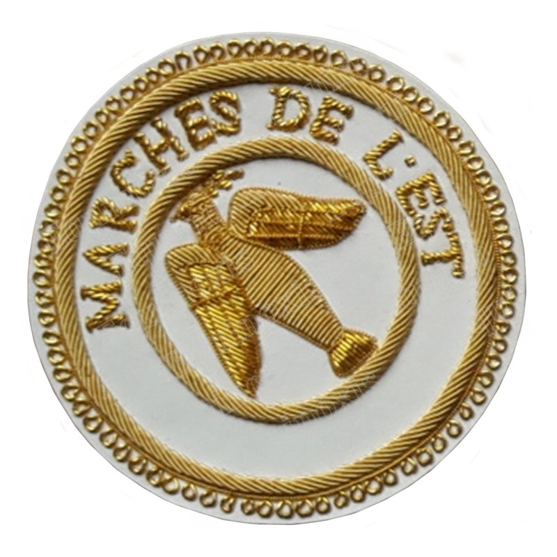 Badge / Macaron GLNF – Grande tenue provinciale – Passé Grand Expert – Marches de l'Est – Brodé main