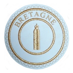 Badge GLNF – Grande tenue provinciale – Junior Warden – Bretagne – Machine embroidery