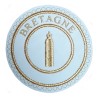 Badge / Macaron GLNF – Grande tenue provinciale – Deuxième Surveillant – Bretagne – Brodé machine