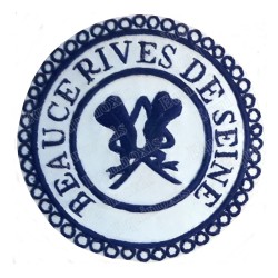 Badge GLNF – Petite tenue provinciale – Grand Secretary – Beauce – Rives de Seine – Hand embroidery