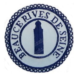 Badge GLNF – Petite tenue provinciale – Deuxième Grand Surveillant – Beauce – Rives de Seine – Hand embroidery