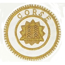 Badge GLNF – Grande tenue provinciale – Grand Elémosinaire – Corse – Hand embroidery