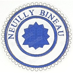 Badge GLNF – Petite tenue provinciale – Grand Elémosinaire – Neuilly Bineau – Machine embroidery