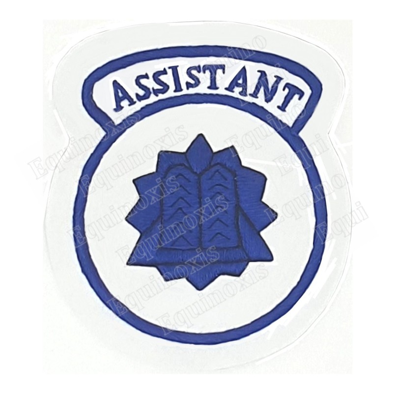 Badge / Macaron GLNF – Petite tenue nationale – Assistant Grand Elémosinaire – Brodé main