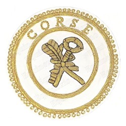 Badge GLNF – Grande tenue provinciale – Grand Archiviste – Corse – Hand embroidery