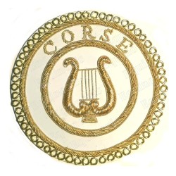 Badge GLNF – Grande tenue provinciale – Grand Organist – Corse – Hand embroidery