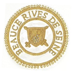 Badge GLNF – Grande tenue provinciale – Grand Poursuivant – Beauce – Rives de Seine – Hand embroidery