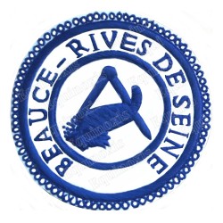 Badge GLNF – Petite tenue provinciale – Grand Intendant – Beauce – Rives de Seine – Hand embroidery