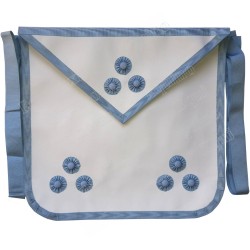 Fake-leather Masonic apron – Rite de Mirecourt – Master Mason – Femmes