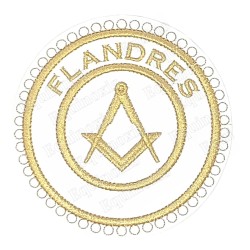 Badge GLNF – Grande tenue provinciale – Assistant Grand Maître – Flandres – Brodé machine