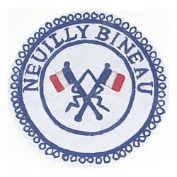Badge GLNF – Petite tenue provinciale – Passé Grand Porte-Etendard – Neuilly Bineau – Hand embroidery