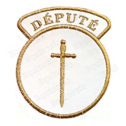 Masonic badge – Grande tenue nationale – Député Grand Tuileur – Machine embroidery