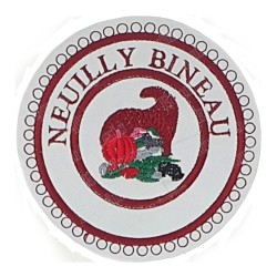 Badge GLNF – Grande tenue provinciale – Grand Intendant – Neuilly Bineau – Machine embroidery