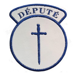 Masonic badge – Petite tenue nationale – Député Grand Tuileur – Machine embroidery