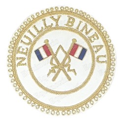 Badge GLNF – Grande tenue provinciale – Passé Grand Porte-Etendard– Neuilly Bineau – Hand embroidery