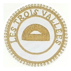 Badge GLNF – Grande tenue provinciale – Grand Surintendant – Les Trois Vallées – Hand embroidery