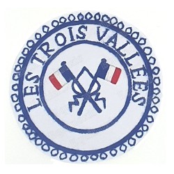 Badge GLNF – Petite tenue provinciale – Passé Grand Porte-Etendard – Les Trois Vallées – Hand embroidery