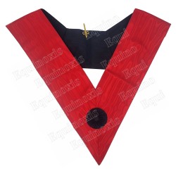 Masonic collar – Scottish Rite (AASR) – 23rd degree – Head of the Tabernacle – Machine embroidery