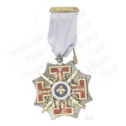 Masonic medal – Scottish Rite (AASR) – 33rd degree – Grand Cross – Grand Commander – With ribbon