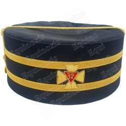 Masonic hard hat – Scottish Rite (AASR) – 32nd degree – SCPLF – Hand embroidery – Size 60
