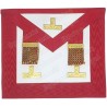 Leather Masonic apron – Scottish Rite (AASR) – Worshipful Master – 3 taus + tassles