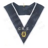 Masonic Officer's collar – ASSR – 30th degree – CKS – Grand Organiste – Machine-embroidered
