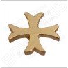 Templar lapel pin – Inward-patted Templar cross – Gold finish 
