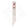 Cordon maçonnique moirée - CBCS - Croix templière - Cocarde rouge